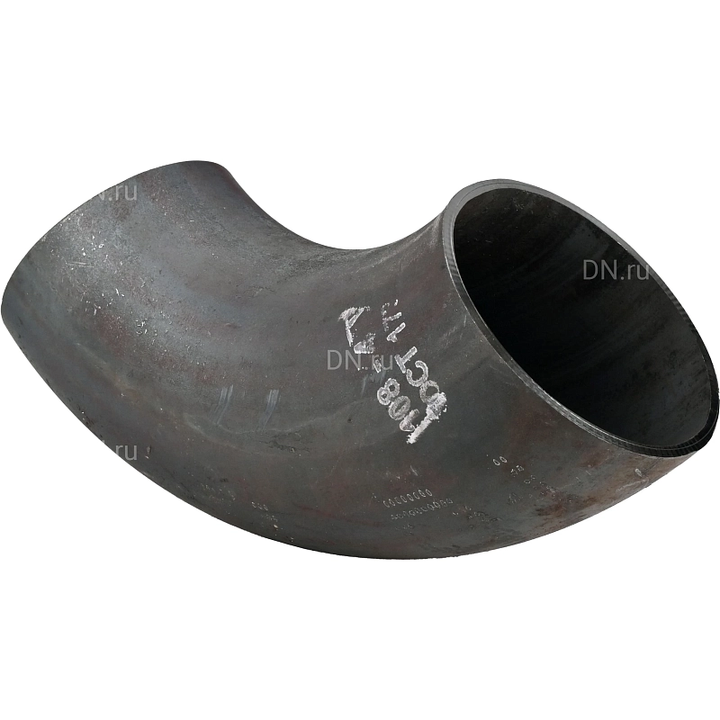 Отвод бесшовный крутоизогнутый 90° Св-Св-Ст20 6″ Ду150 Ру40 ГОСТ 17375-2001 исполнение 2, наружный диаметр - 159мм, толщина стенки - 4.5мм, корпус - сталь 20, присоединение - под приварку
