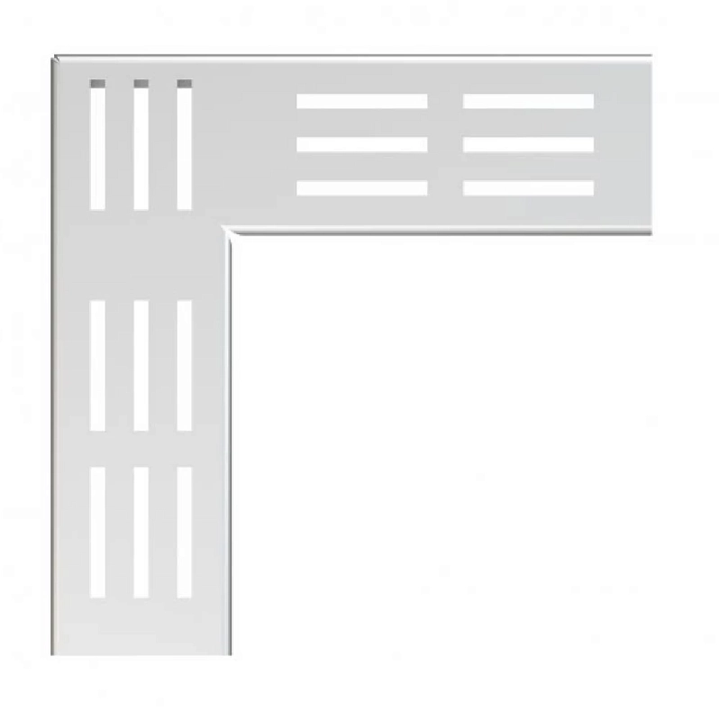 Решетка для дренажного желоба Alca Plast 75 мм угловая, 15отв х 324мм2, нержавеющая сталь